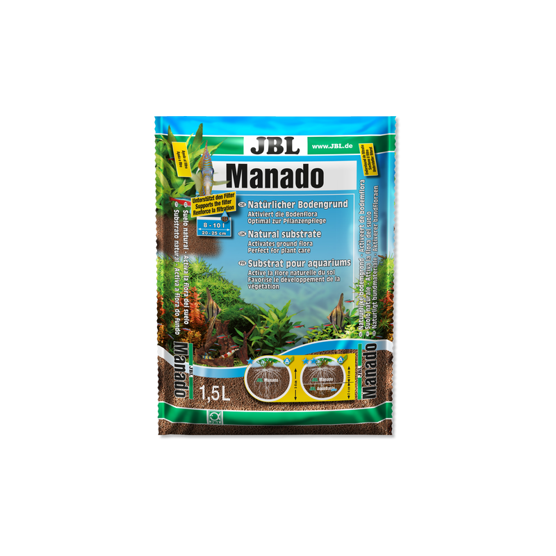 JBL Manado Substrat de sol naturel pour aquariums d'eau douce